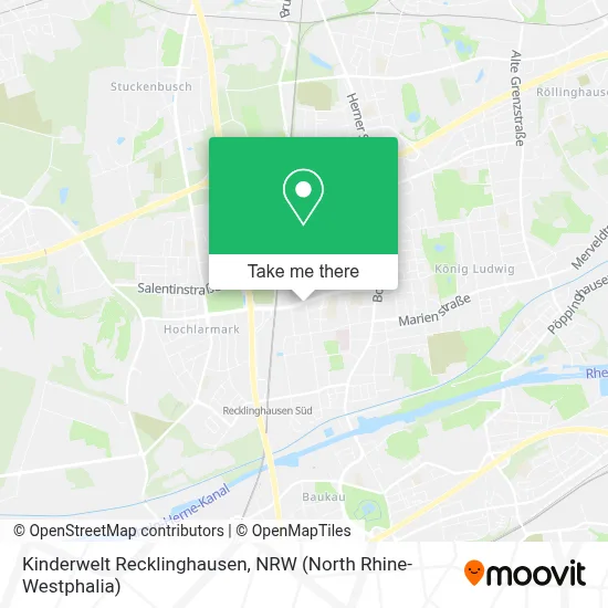 Kinderwelt Recklinghausen map