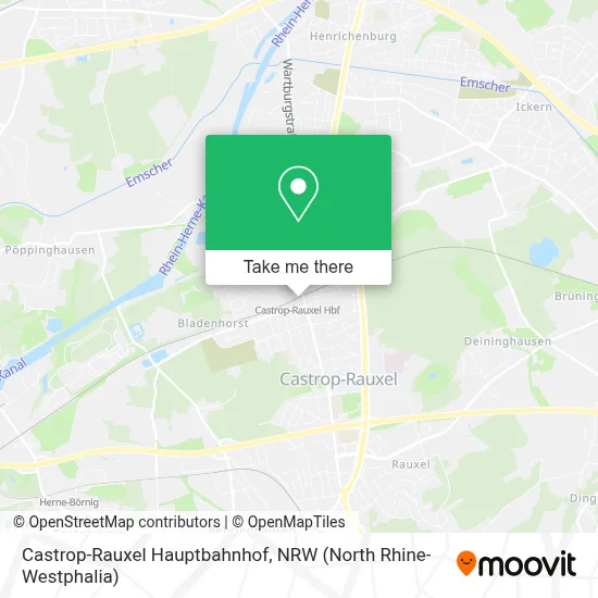 Castrop-Rauxel Hauptbahnhof map