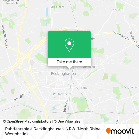Ruhrfestspiele Recklinghausen map