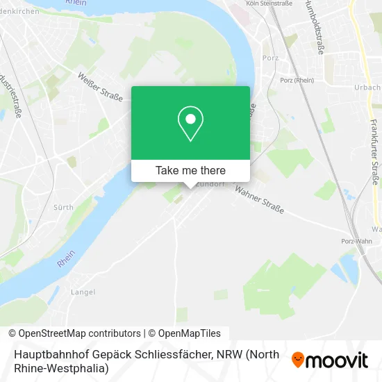Hauptbahnhof Gepäck Schliessfächer map