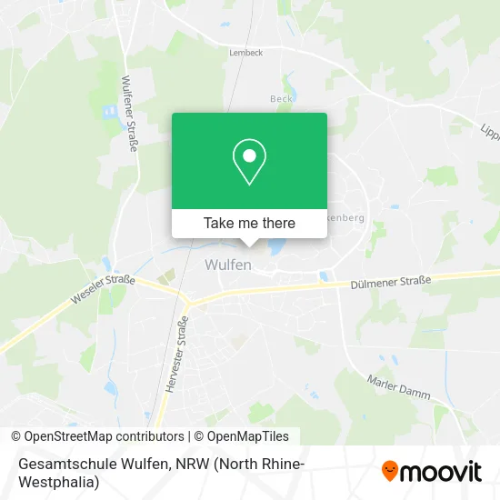 Карта Gesamtschule Wulfen