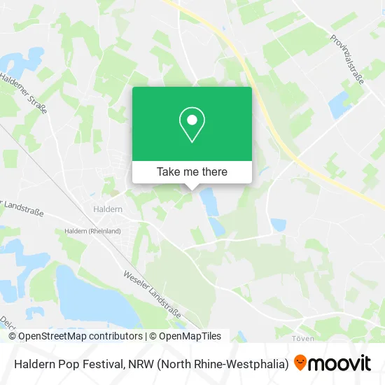 Карта Haldern Pop Festival