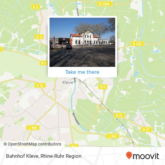 Bahnhof Kleve map
