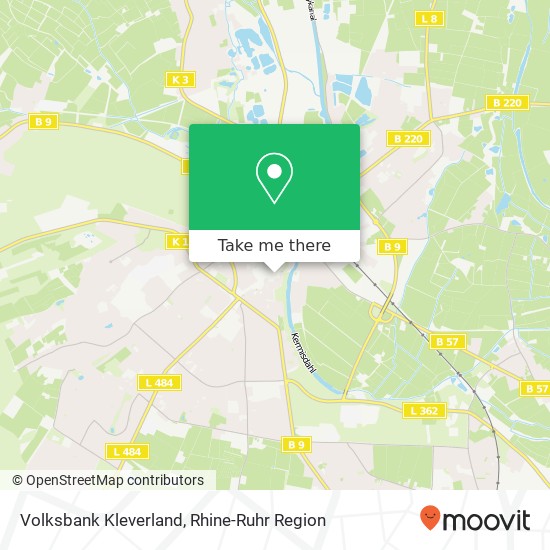 Volksbank Kleverland map