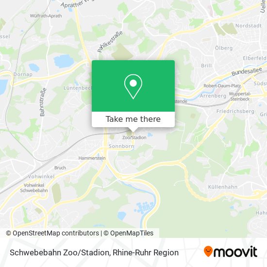 Schwebebahn Zoo/Stadion map