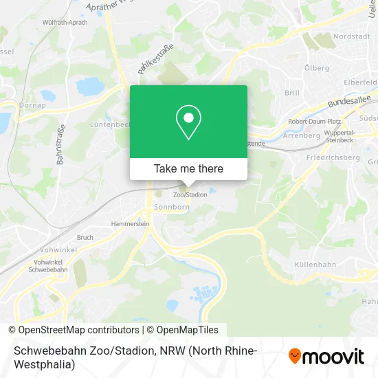 Карта Schwebebahn Zoo/Stadion