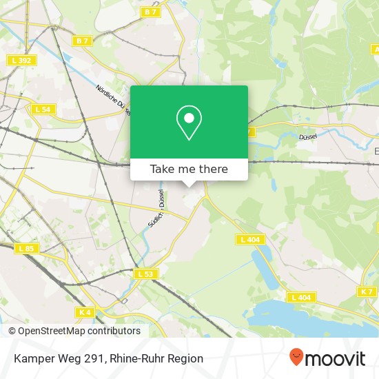 Kamper Weg 291 map