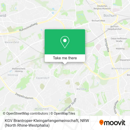 Карта KGV Brantroper-Kleingartengemeinschaft