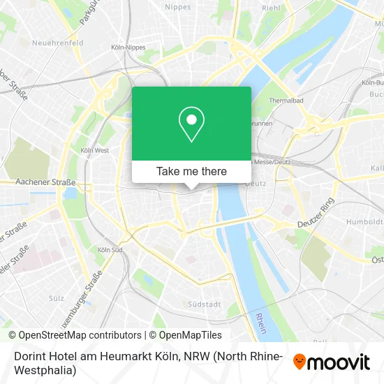 Карта Dorint Hotel am Heumarkt Köln