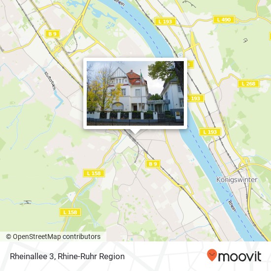 Rheinallee 3 map