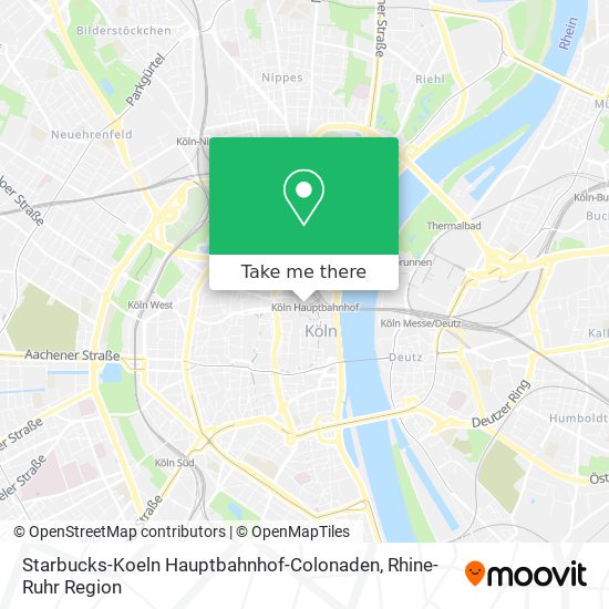 Starbucks-Koeln Hauptbahnhof-Colonaden map