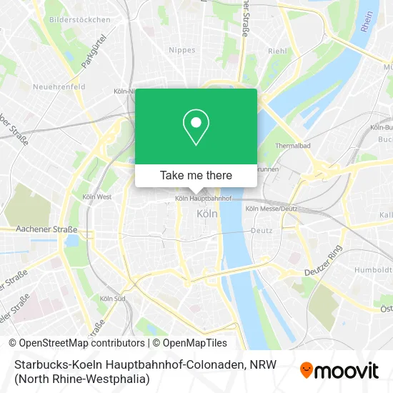 Карта Starbucks-Koeln Hauptbahnhof-Colonaden