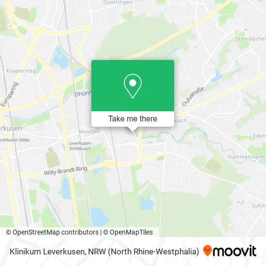 Карта Klinikum Leverkusen
