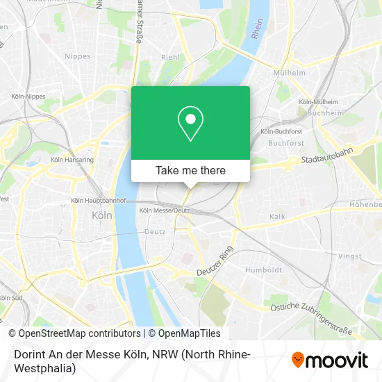 Dorint An der Messe Köln map