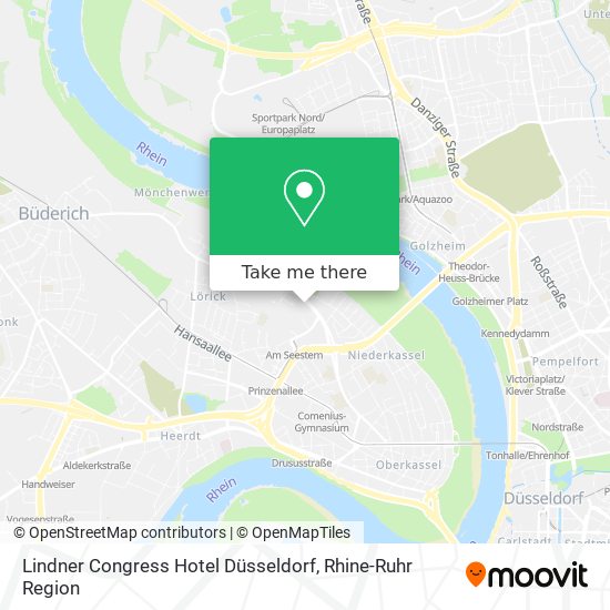 Lindner Congress Hotel Düsseldorf map