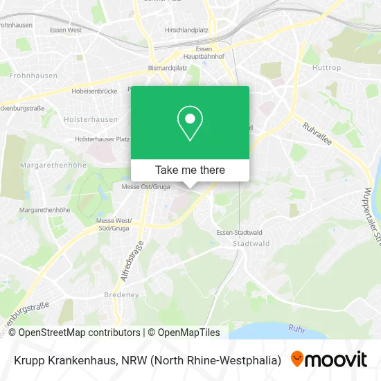 Krupp Krankenhaus map