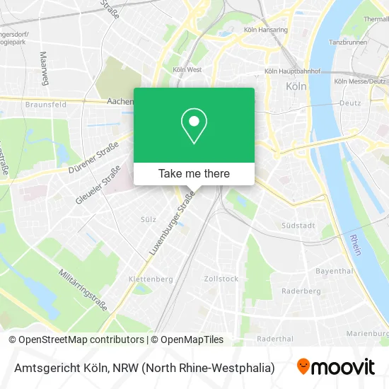 Карта Amtsgericht Köln
