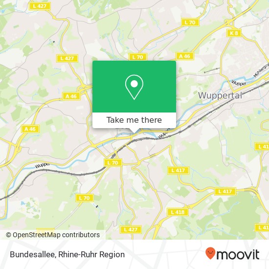 Bundesallee map