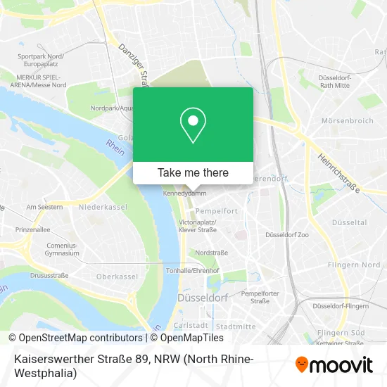 Карта Kaiserswerther Straße 89