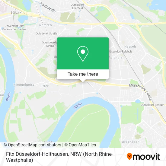 Карта Fitx Düsseldorf-Holthausen