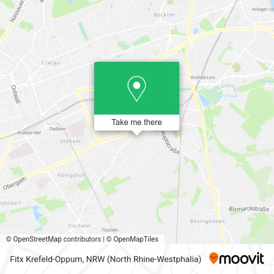 Карта Fitx Krefeld-Oppum