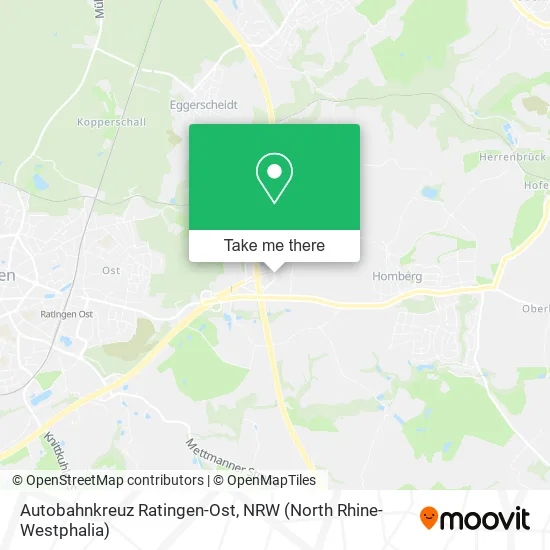 Карта Autobahnkreuz Ratingen-Ost