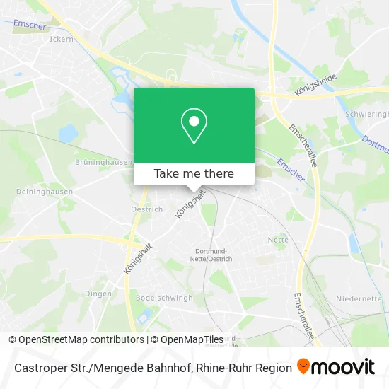 Карта Castroper Str./Mengede Bahnhof