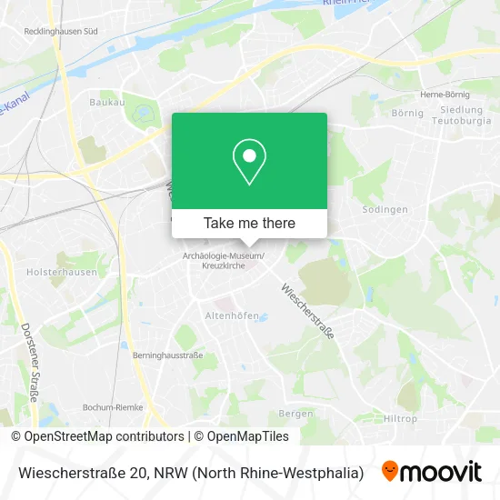 Карта Wiescherstraße 20