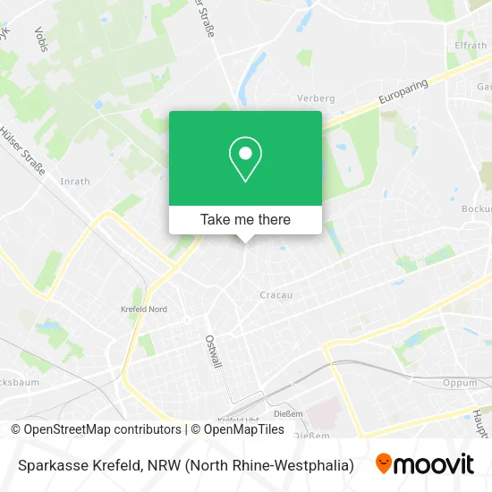 Карта Sparkasse Krefeld