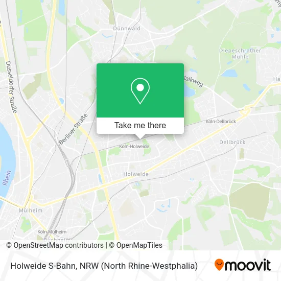 Карта Holweide S-Bahn