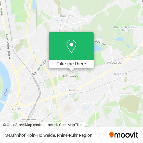 S-Bahnhof Köln-Holweide map