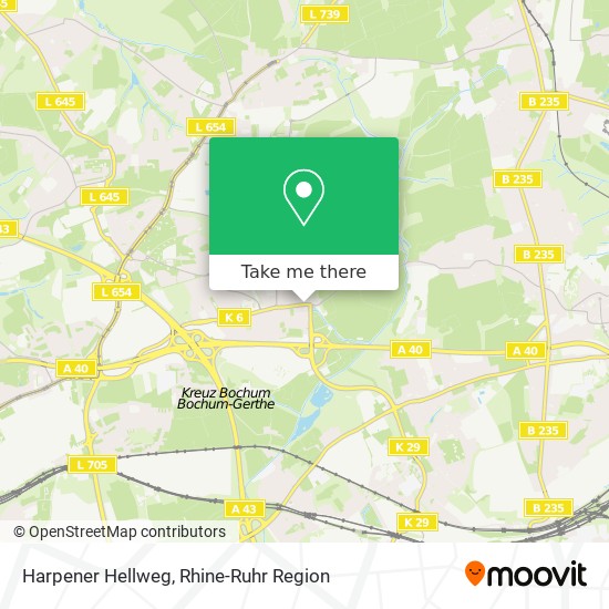 Harpener Hellweg map