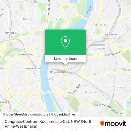 Карта Congress-Centrum Koelnmesse-Ost
