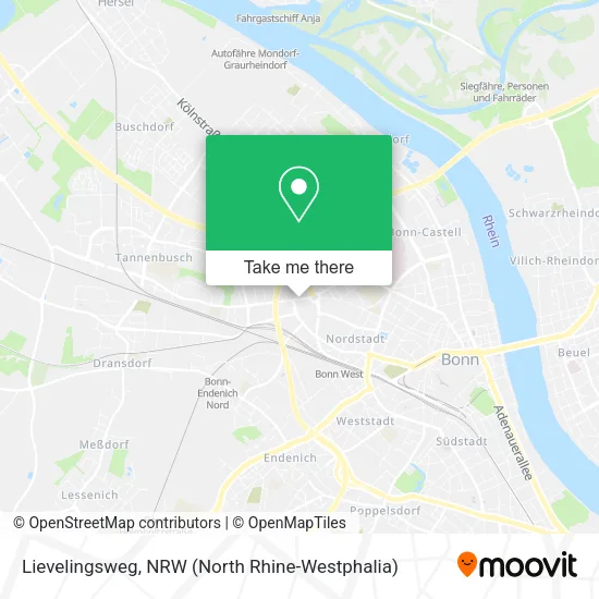 Карта Lievelingsweg