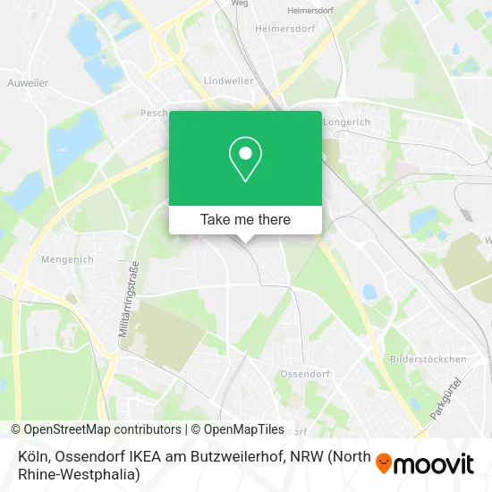 Карта Köln, Ossendorf IKEA am Butzweilerhof