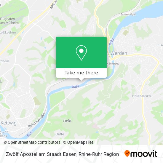 Zwölf Apostel am Staadt Essen map