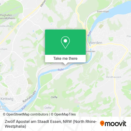 Карта Zwölf Apostel am Staadt Essen