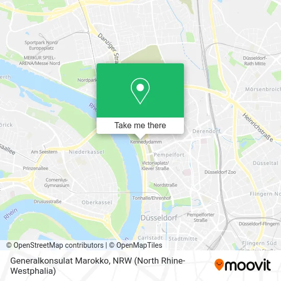 Карта Generalkonsulat Marokko