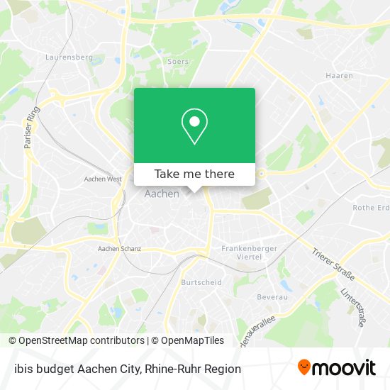ibis budget Aachen City map