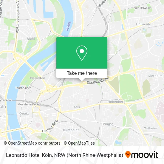 Карта Leonardo Hotel Köln