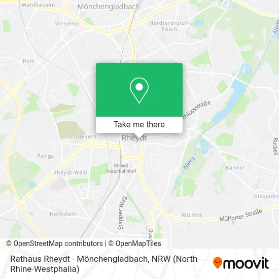 Rathaus Rheydt - Mönchengladbach map