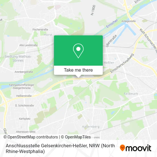 Карта Anschlussstelle Gelsenkirchen-Heßler