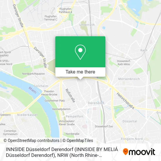 INNSIDE Düsseldorf Derendorf (INNSIDE BY MELIÁ Düsseldorf Derendorf) map