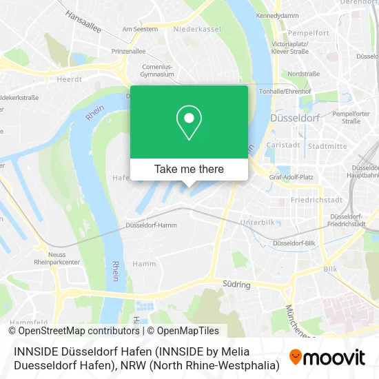 Карта INNSIDE Düsseldorf Hafen (INNSIDE by Melia Duesseldorf Hafen)
