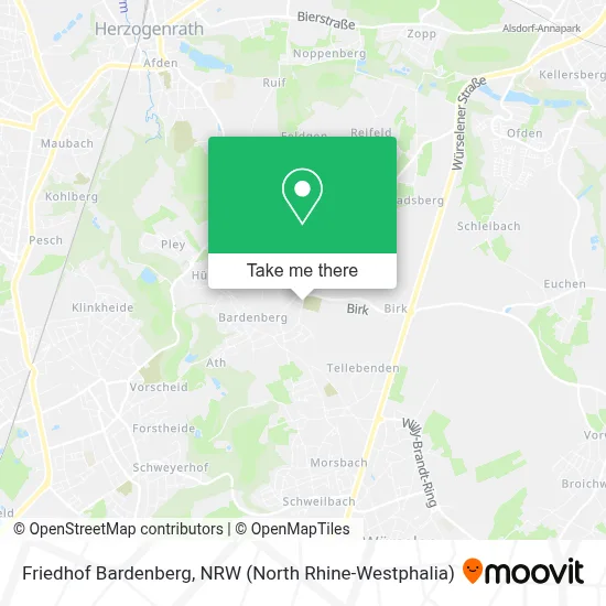 Friedhof Bardenberg map