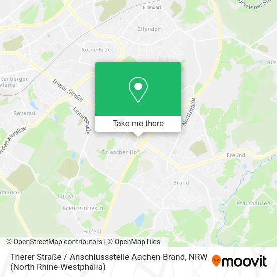 Карта Trierer Straße / Anschlussstelle Aachen-Brand