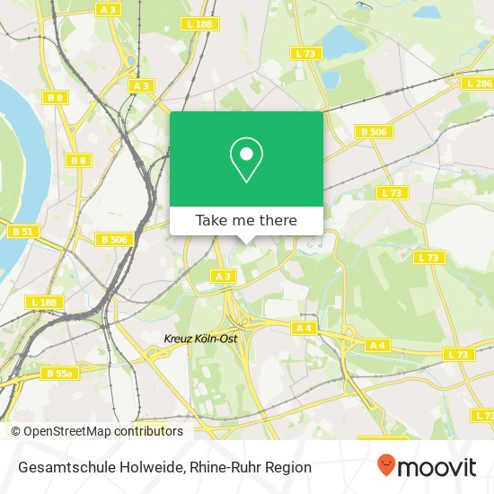 Gesamtschule Holweide map