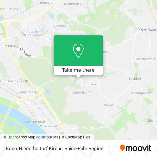 Bonn, Niederholtorf Kirche map