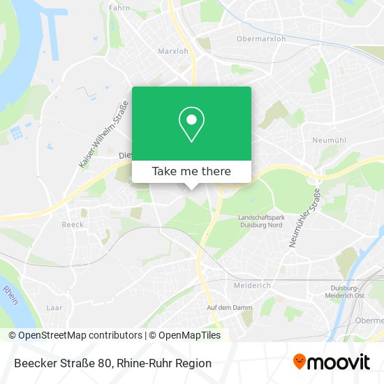Beecker Straße 80 map