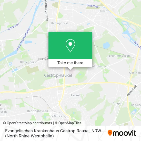 Карта Evangelisches Krankenhaus Castrop-Rauxel